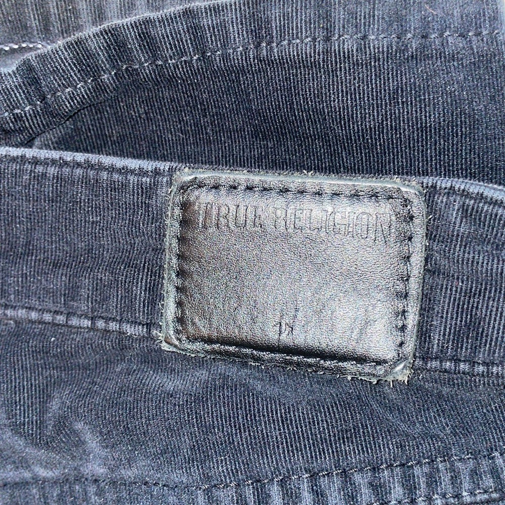 True Religion Halle with Flaps Corduroy 30 Black - Picture 10 of 16